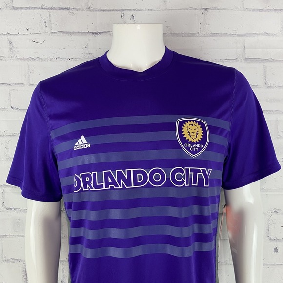 adidas Other - Adidas Soccer Shirt Men's Medium Orlando City Soccer Club Lions MLS Purple NWT